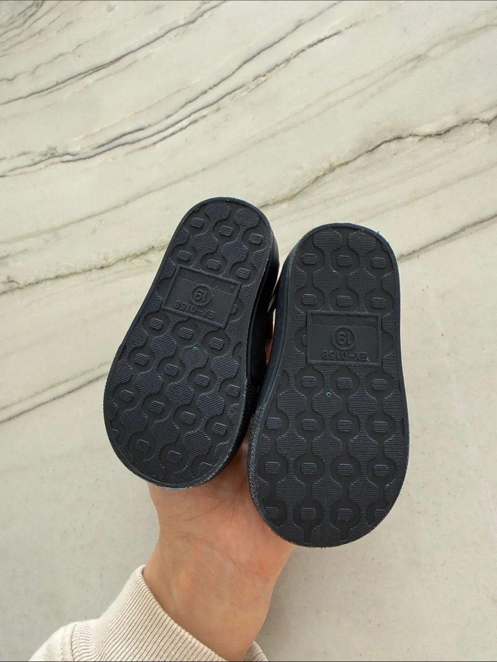 Navy Jelly Fisherman Sandals